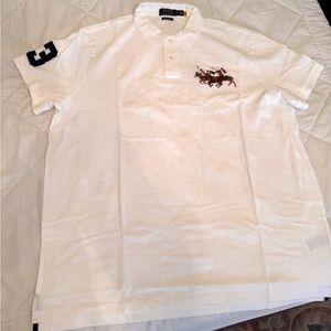 White POLO RALPH LAUREN SHIRT XXL